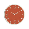 NOON CLOCK orologio da parete in legno verniciato - Terracotta