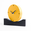 MR CLOCK orologio d'appoggio in legno verniciato - Giallo