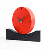 MR CLOCK orologio d'appoggio in legno verniciato - Rosso