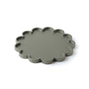 Svuotatasche Flower metallizzato in legno verniciato - platino