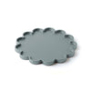 Svuotatasche Flower metallizzato in legno verniciato - argento