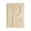 Ichii quadro in legno di design - Sabbia