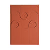 Origin quadro in legno di design - Terracotta