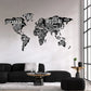 MAPPA DEL MONDO-"NOMI-CONTINENTI"