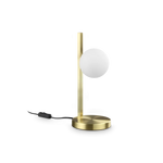 Lampada da tavolo binomio singola ideal lux è una abat jour
