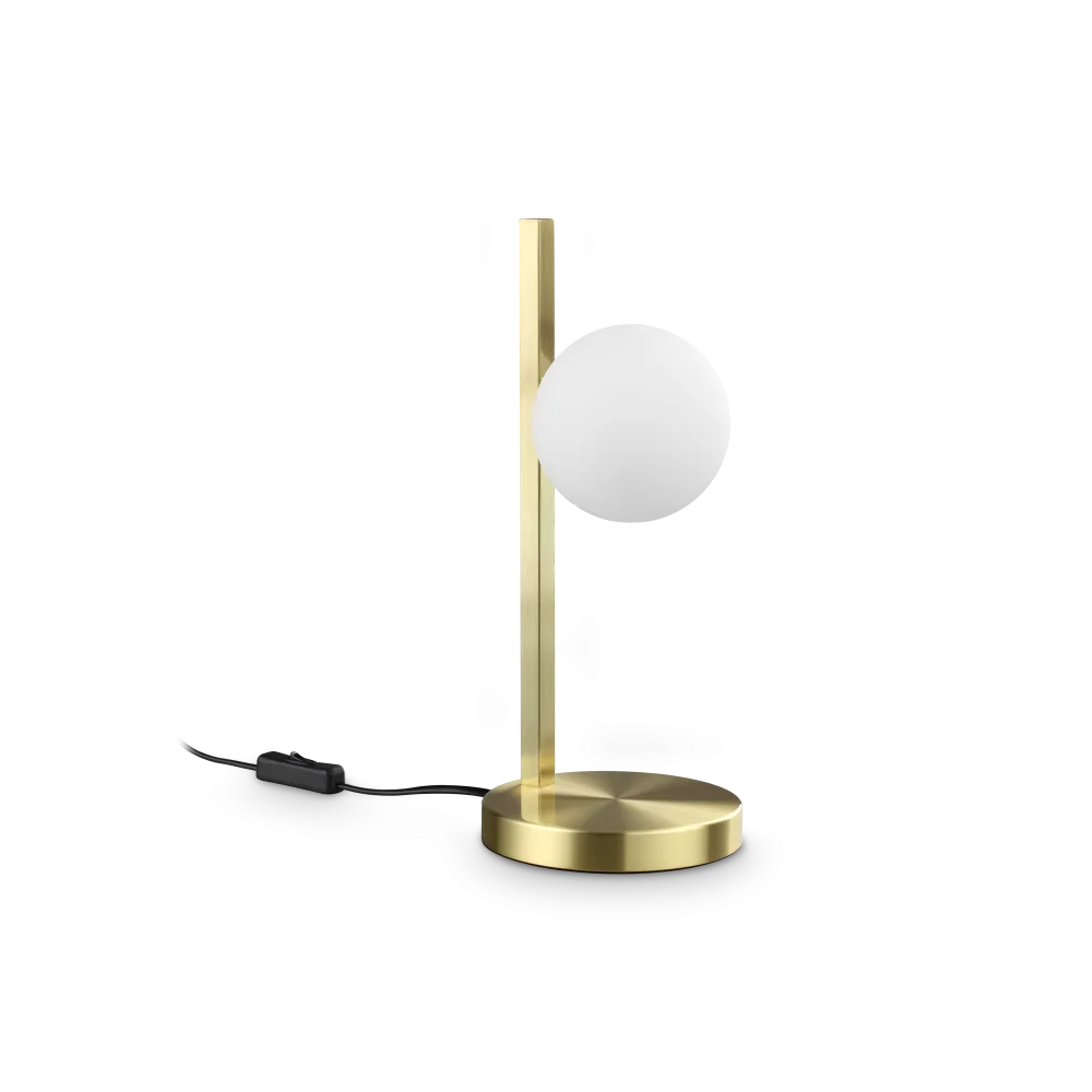 Lampada da tavolo binomio singola ideal lux è una abat jour