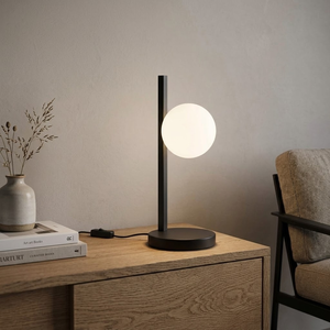 Lampada da tavolo binomio singola ideal lux è una abat jour
