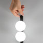 lampada da tavolo binomio doppia ideal lux abat jour