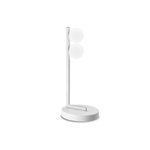 lampada da tavolo binomio doppia ideal lux abat jour