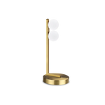 lampada da tavolo binomio doppia ideal lux abat jour