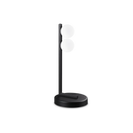 lampada da tavolo binomio doppia ideal lux abat jour