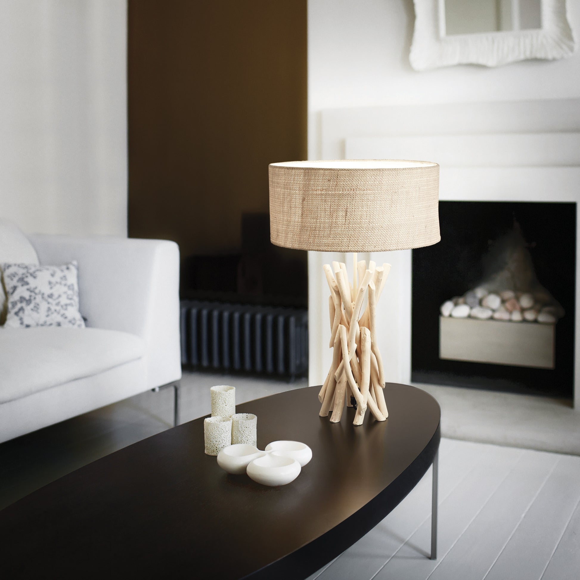 Lampada da tavolo Driftwood ideal lux un abat jour