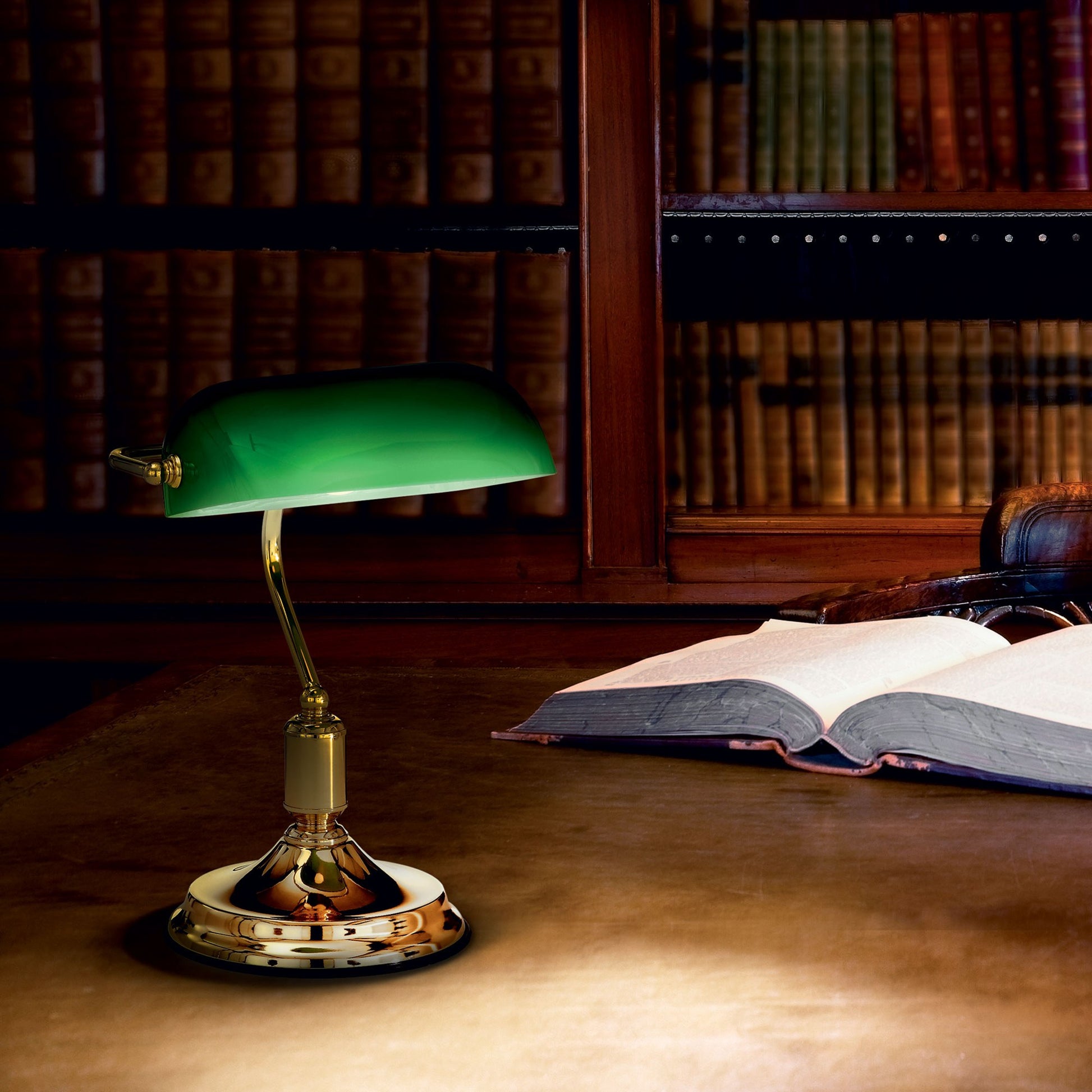 Lampada da Tavolo Lawyer ideal lux abat jour