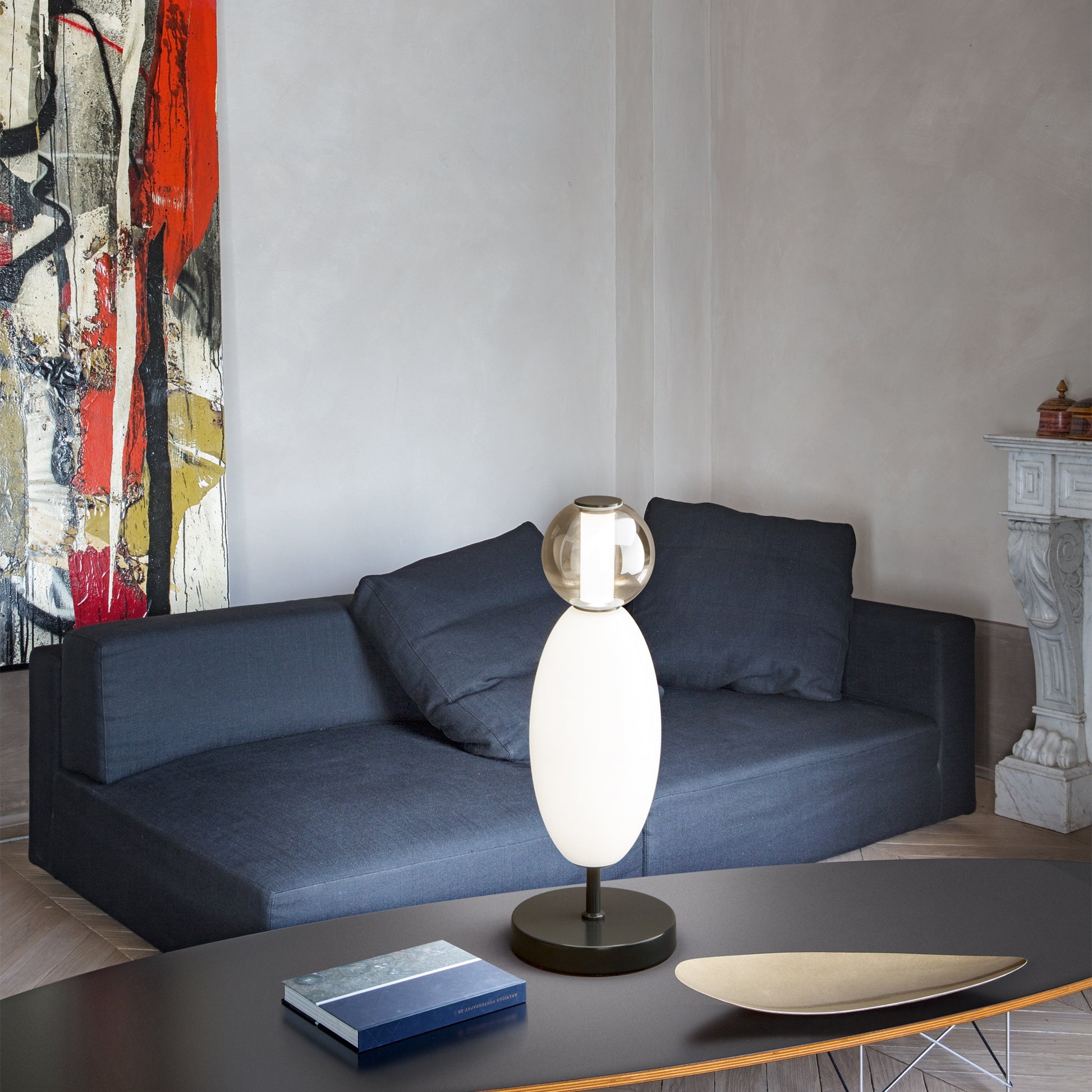 Lampada da tavolo Lumiere ideal lux abat jour