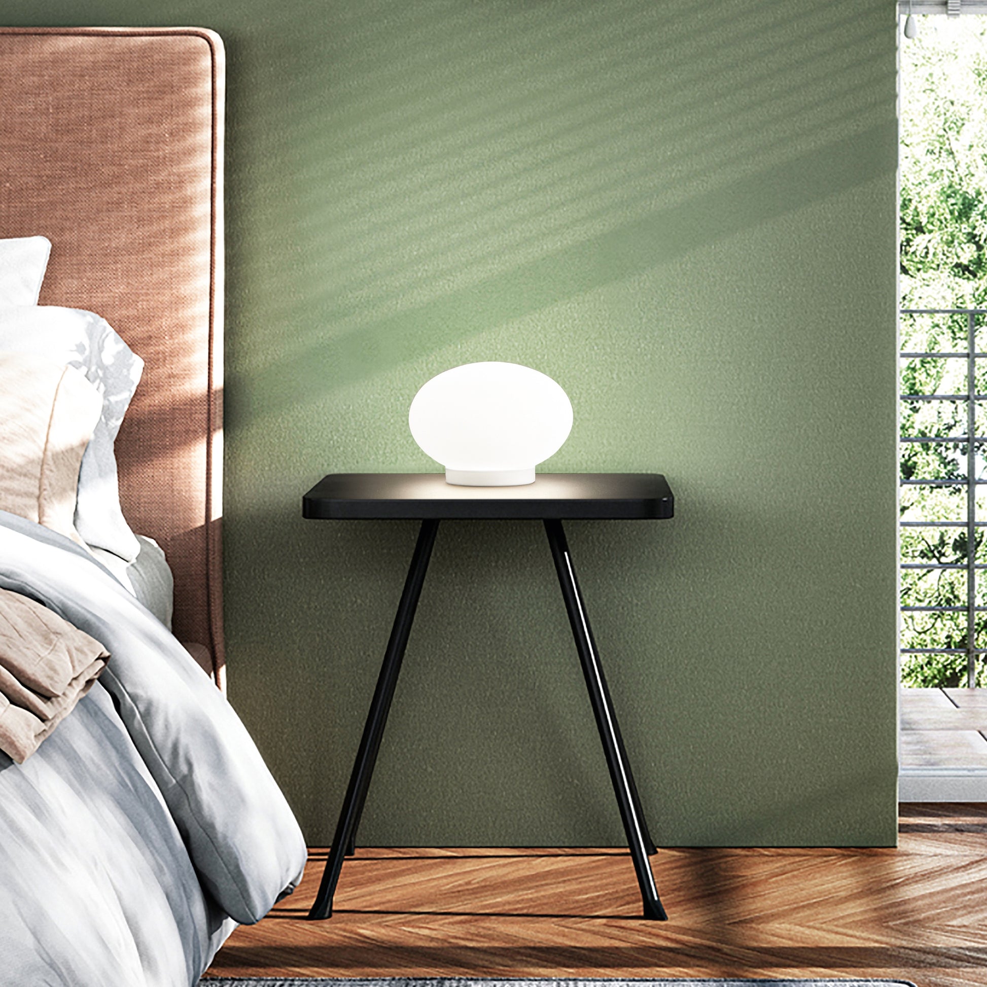 Lampada da tavolo Smarties  ideal lux abat jour
