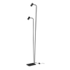 Lampada da terra doppia Ginger ideal lux - Nero