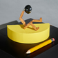 Mini Mr Wattson fashion black lampada d'appoggio in legno