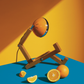 Mr wattson mclaren orange lampada d'appoggio in legno