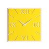 CLASSY CLOCK orologio da parete in legno verniciato - Giallo