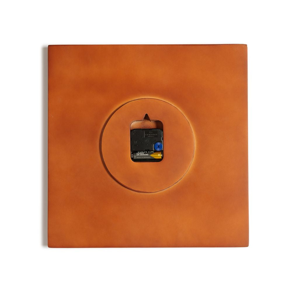 CORTEN CLOCK orologio da parete in legno verniciato