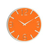 NOON CLOCK orologio da parete in legno verniciato - Arancione