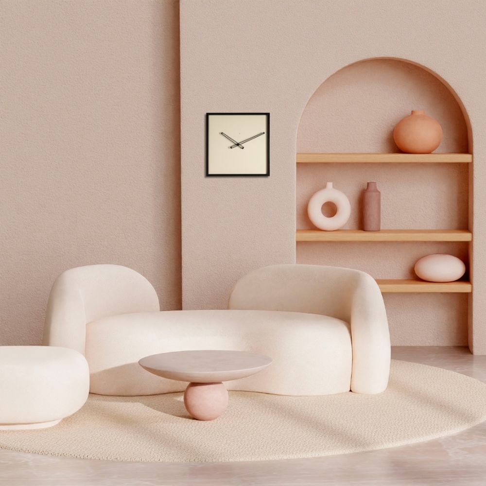 RITZY CLOCK orologio da parete in legno verniciato