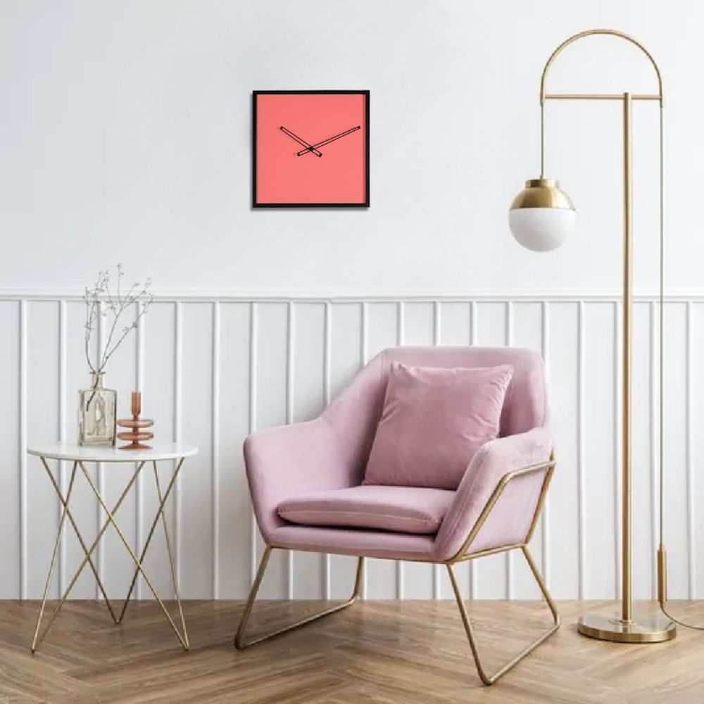 RITZY CLOCK orologio da parete in legno verniciato