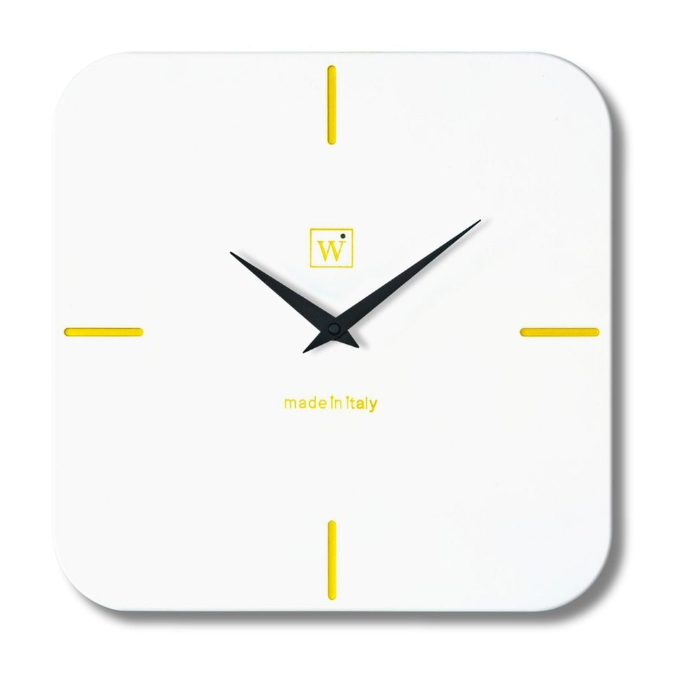 SQUIRCLE CLOCK orologio da parete in legno verniciato