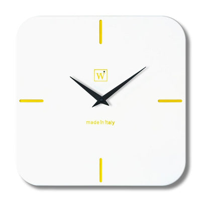 SQUIRCLE CLOCK orologio da parete in legno verniciato