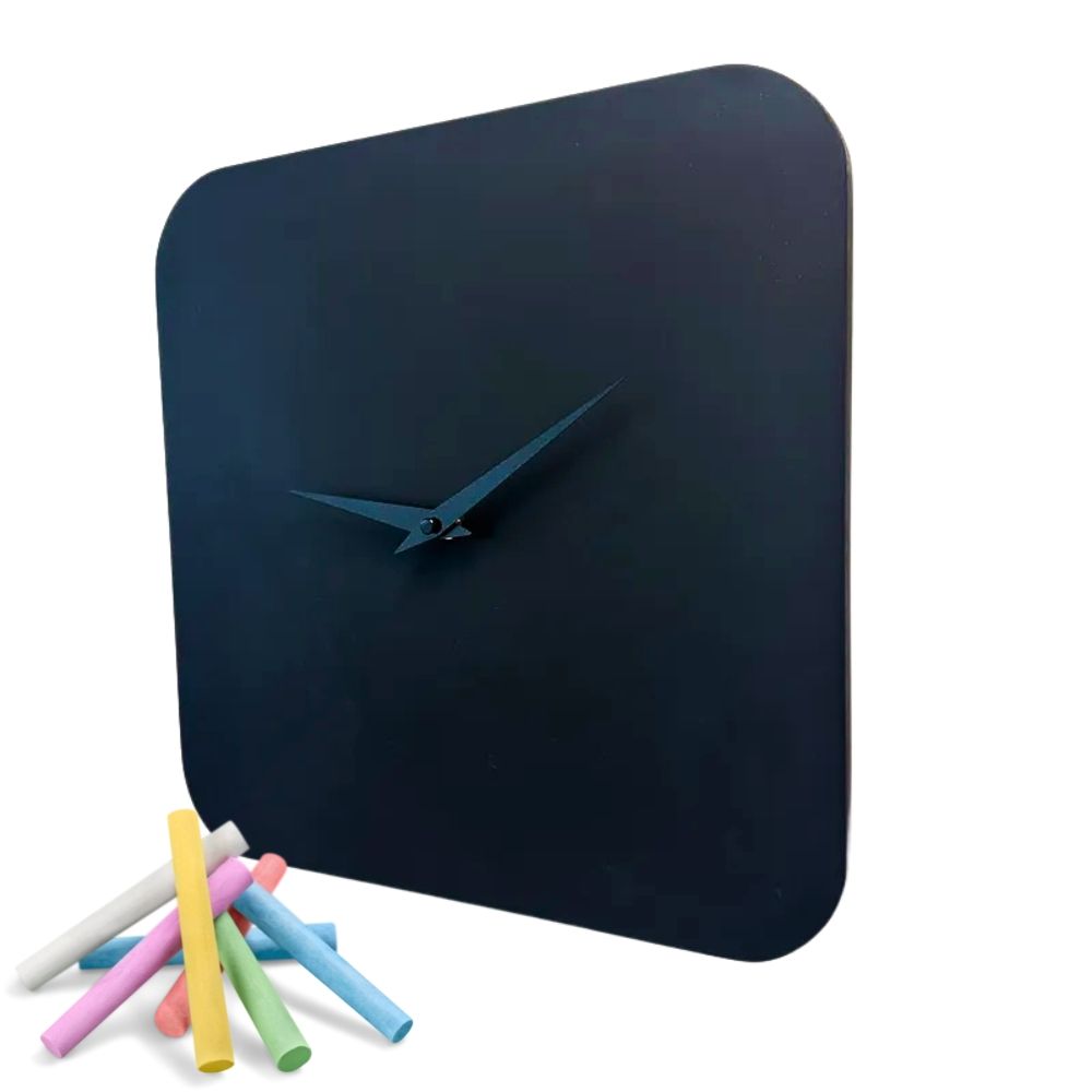 LAVA CLOCK orologio da parete in legno verniciato lavagna
