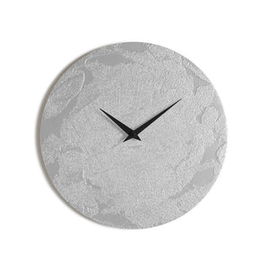 MALTA SILVER CLOCK orologio da parete in legno verniciato