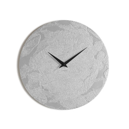 MALTA SILVER CLOCK orologio da parete in legno verniciato
