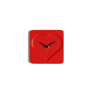 LOVE CLOCK orologio d'appoggio in legno verniciato