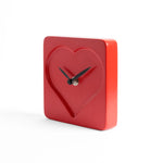 LOVE CLOCK orologio d'appoggio in legno verniciato