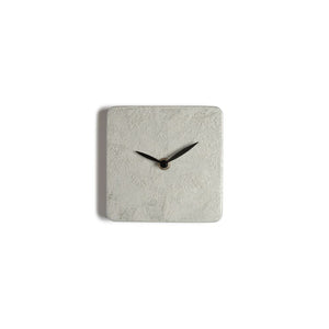 SILVER CLOCK Orologio in legno verniciatura materica