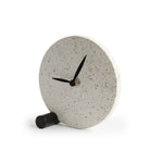 SLEEK CLOCK MARBLE Orologio rotondo d'appoggio in legno