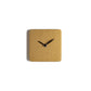 GOLD CLOCK Orologio artigianale in legno verniciatura materica