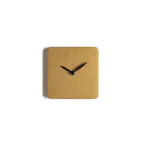 GOLD CLOCK Orologio artigianale in legno verniciatura materica