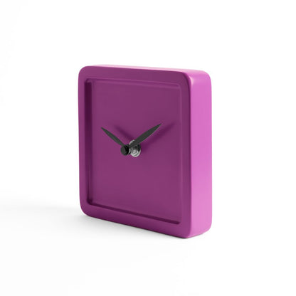 NATTY CLOCK orologio d'appoggio in legno verniciato