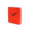 SQUARE CLOCK orologio d'appoggio in legno verniciato - Rosso