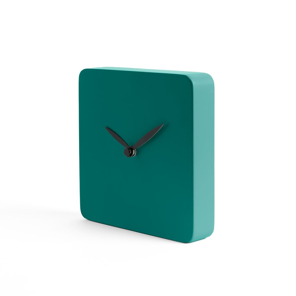 SQUARE CLOCK orologio d'appoggio in legno verniciato