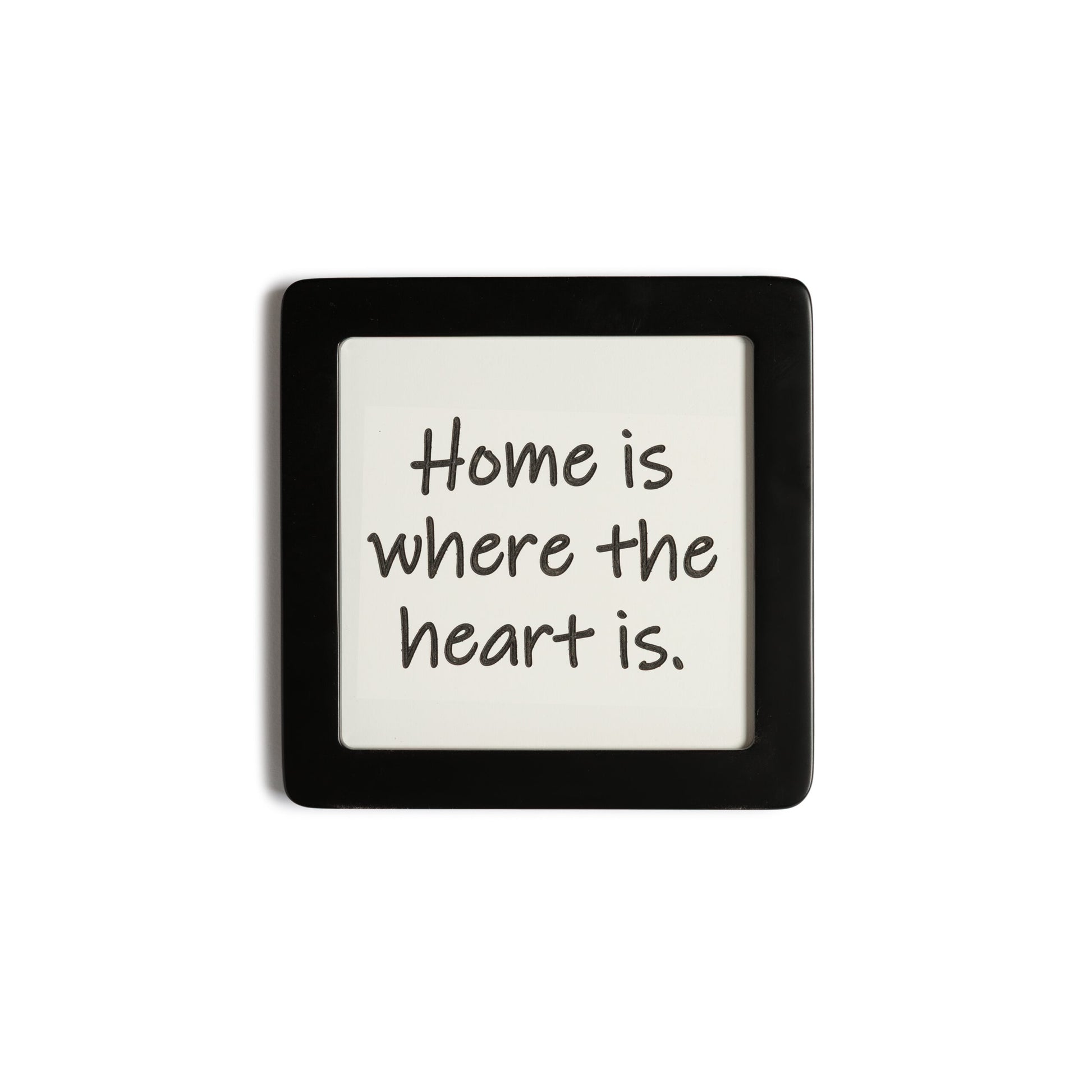 Quadretto in Legno Home is where the heart is