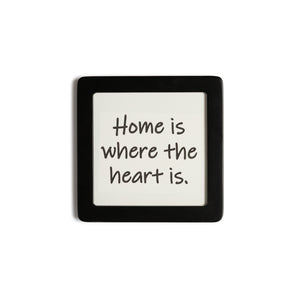 Quadretto in Legno Home is where the heart is