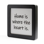 Quadretto in Legno Home is where the heart is