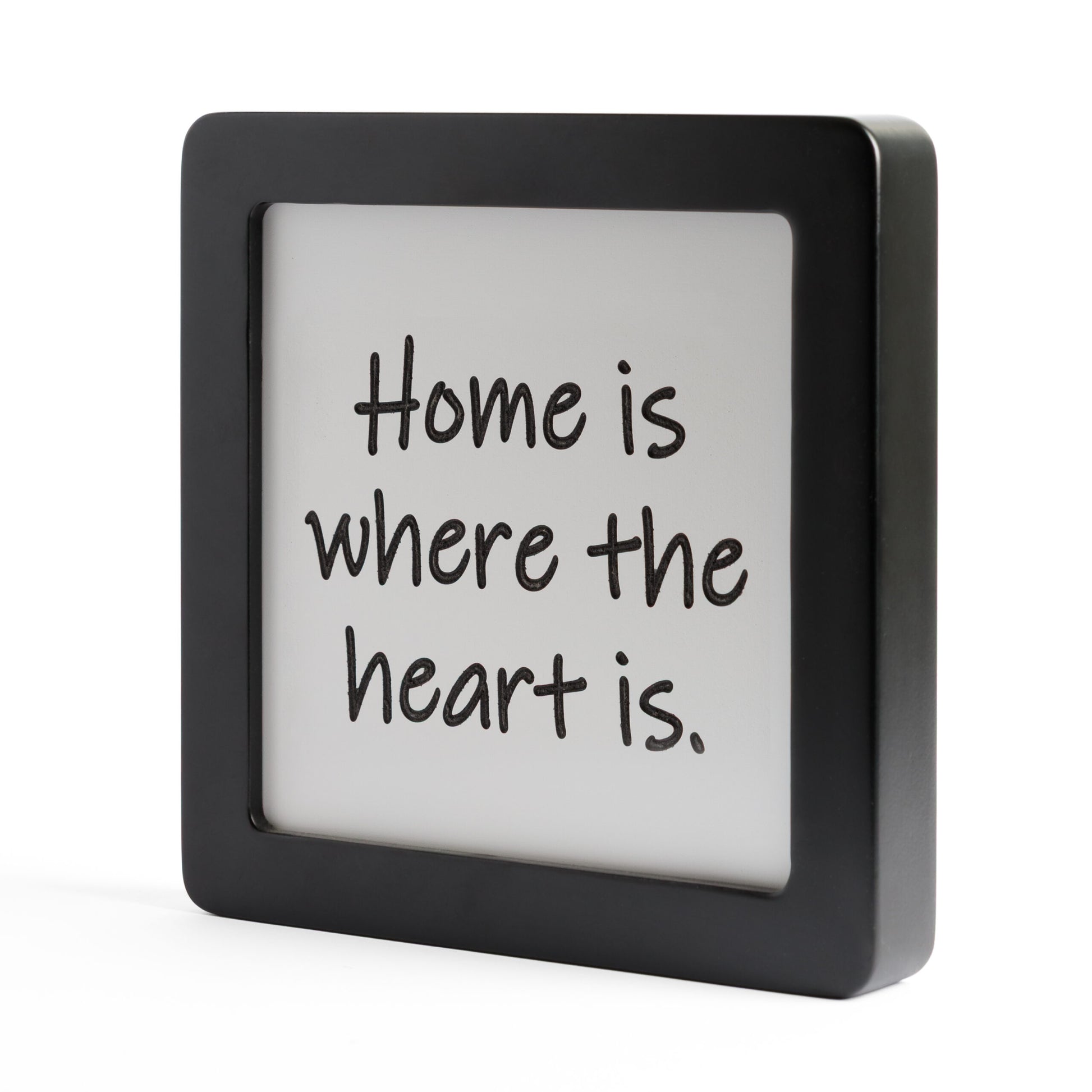 Quadretto in Legno Home is where the heart is