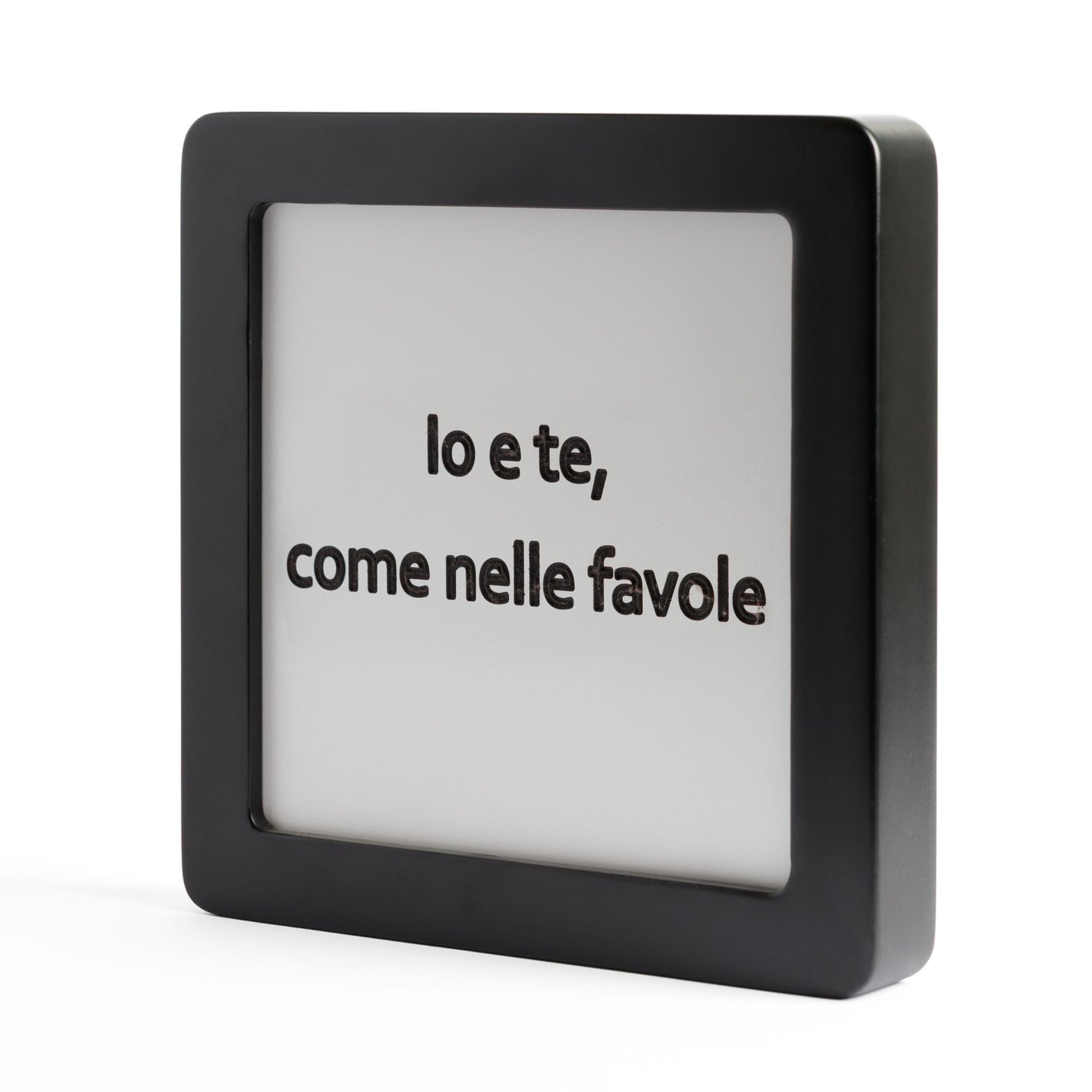 Quadretto in Legno Io e te, come nelle favole