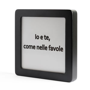 Quadretto in Legno Io e te, come nelle favole