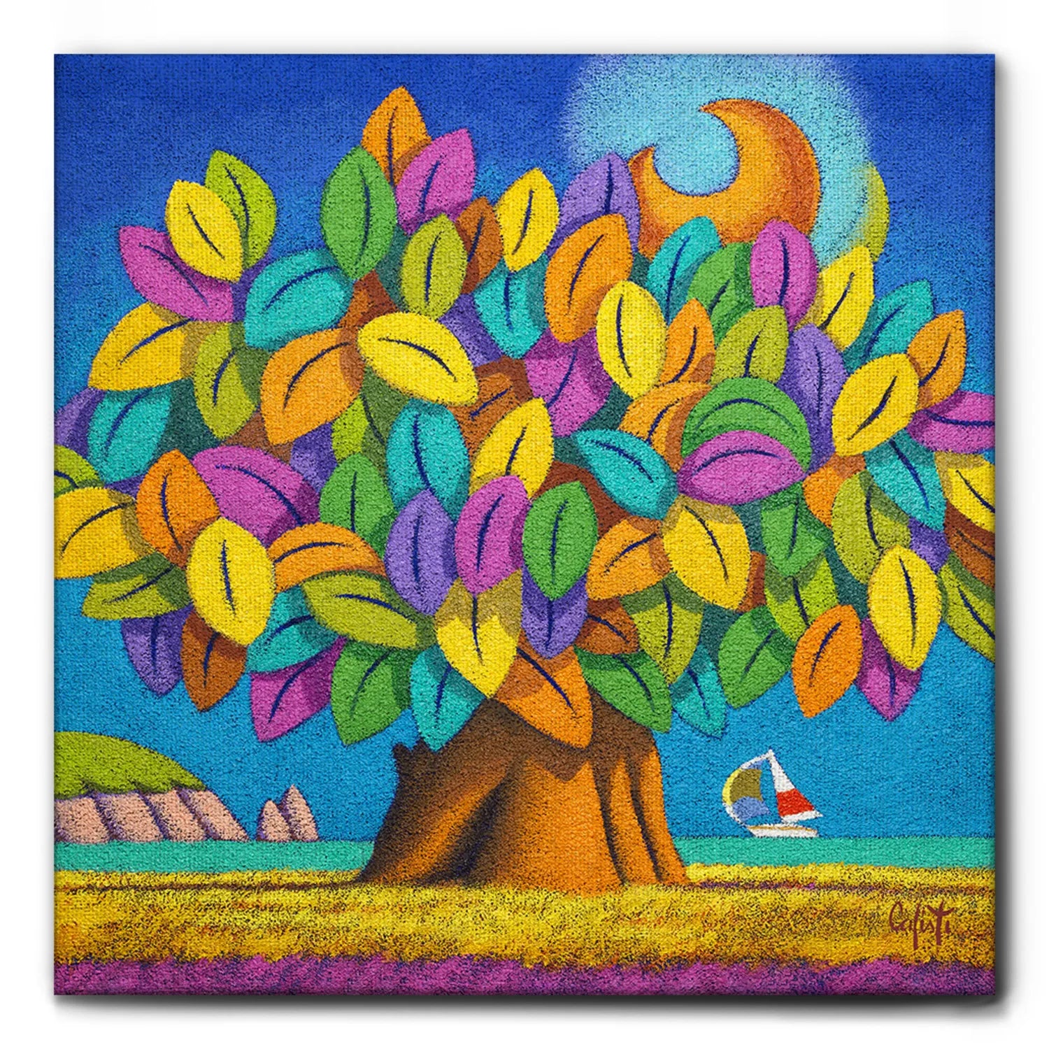 QUADRO "ALBERO-DELLA-FELICITÀ"