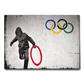QUADRO BANKSY CERCHIO OLIMPICO