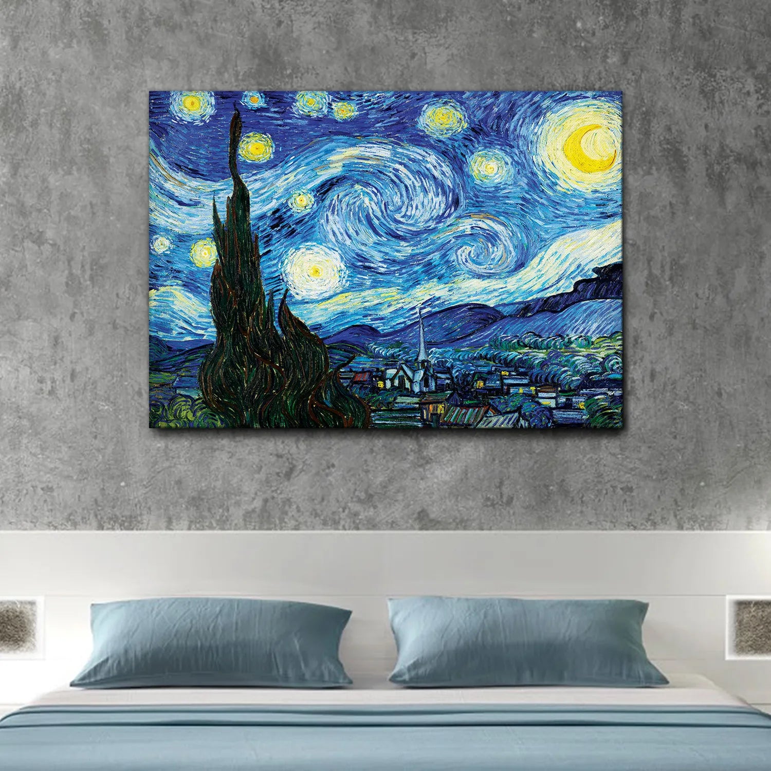 Quadro Notte stellata - soggiorno - arredo muro - wdesign - macerata - marche - marche